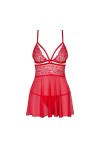 BABYDOLL ROUGE 838-BAB-3 - OBSESSIVE - L/XL