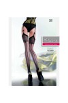 BAS PORTE-JARRETELLE NOIR EDVIGE - FIORE - TAILLE 3