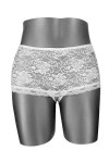 BOXER CYNTHIA OUVERT EN DENTELLE BLANC