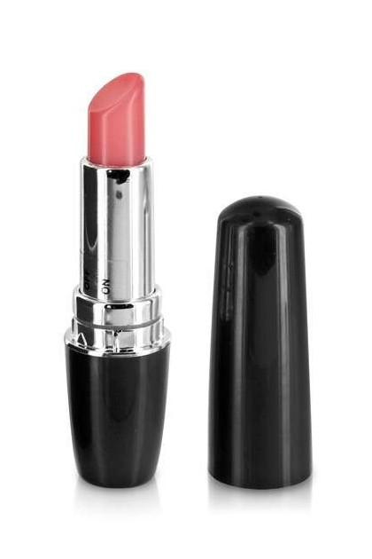 MINI VIBROMASSEUR ROUGE A LEVRES NOIR