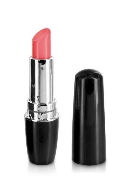 MINI VIBROMASSEUR ROUGE A LEVRES NOIR