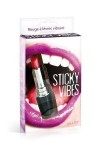 MINI VIBROMASSEUR ROUGE A LEVRES NOIR