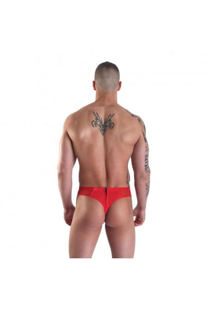 STRING WIZ ROUGE - TAILLE S - 34/36