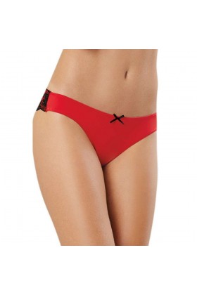 PANTY SATIN ET DENTELLE - XL