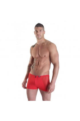 BOXER LOOK ME WIZ ZIP AVANT ET ARRIÈRE ROUGE - S