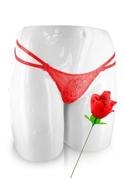 Rose slip rouge - Love Shop Avenue