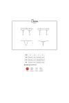 PORTE-JARRETELLES + STRING NOIR CHARMS GARTER BELT - OBSESSIVE - S/M