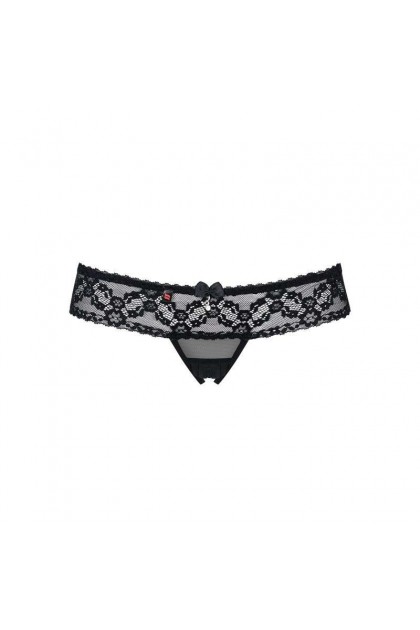 STRING OUVERT NOIR 837-THC-1 - OBSESSIVE - S/M