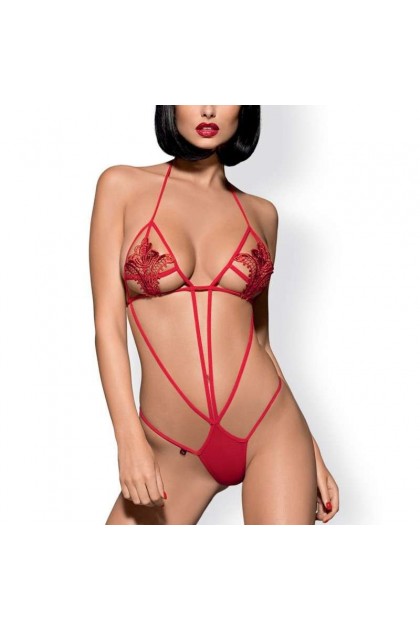 BODY ROUGE LUIZA TEDDY - OBSESSIVE - S/M