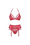 ENSEMBLE LINGERIE ROUGE 838-SEG-3 - OBSESSIVE - S/M