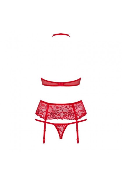 ENSEMBLE LINGERIE ROUGE 838-SEG-3 - OBSESSIVE - S/M