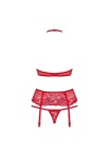 ENSEMBLE LINGERIE ROUGE 838-SEG-3 - OBSESSIVE - L/XL