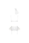 ENSEMBLE LINGERIE BLANC JULITTA SET - OBSESSIVE - S/M