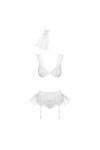 Ensemble lingerie blanc julitta set - OBSESSIVE - S/M