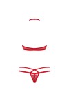 ENSEMBLE DE LINGERIE ROUGE 2 PIÈCES 838-SET-3 - S/M