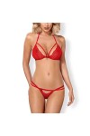 ENSEMBLE DE LINGERIE ROUGE 2 PIÈCES 838-SET-3 - S/M